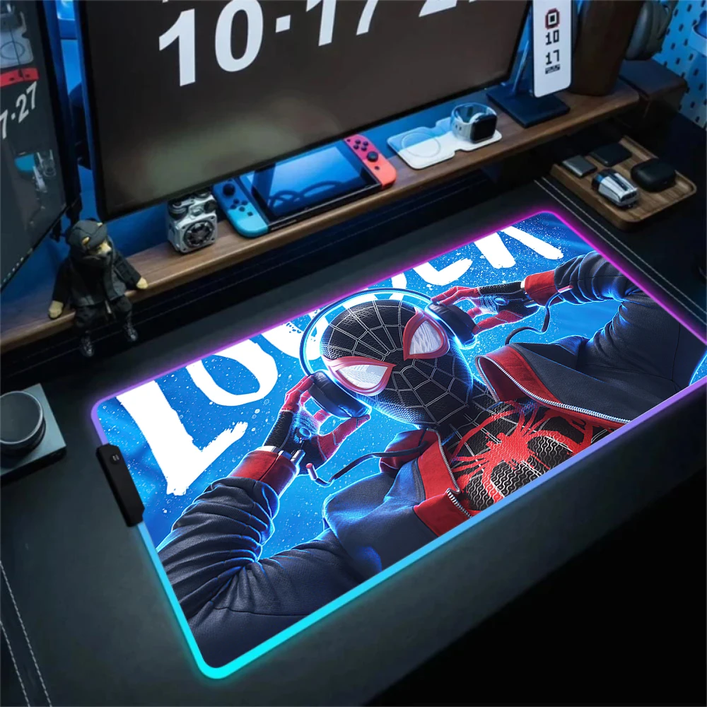 rgb-pc-gamer-teclado-mouse-pad-mousepad-led-brilhante-tapetes-de-borracha-filme-quente-aranhas-homem-computador-de-jogos-mausepad