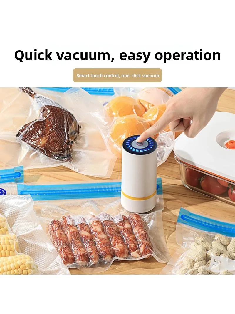 電気食品真空圧縮袋-柄入り真空密封エア抜き袋-調理済み食品を詰めた鮮度保持袋