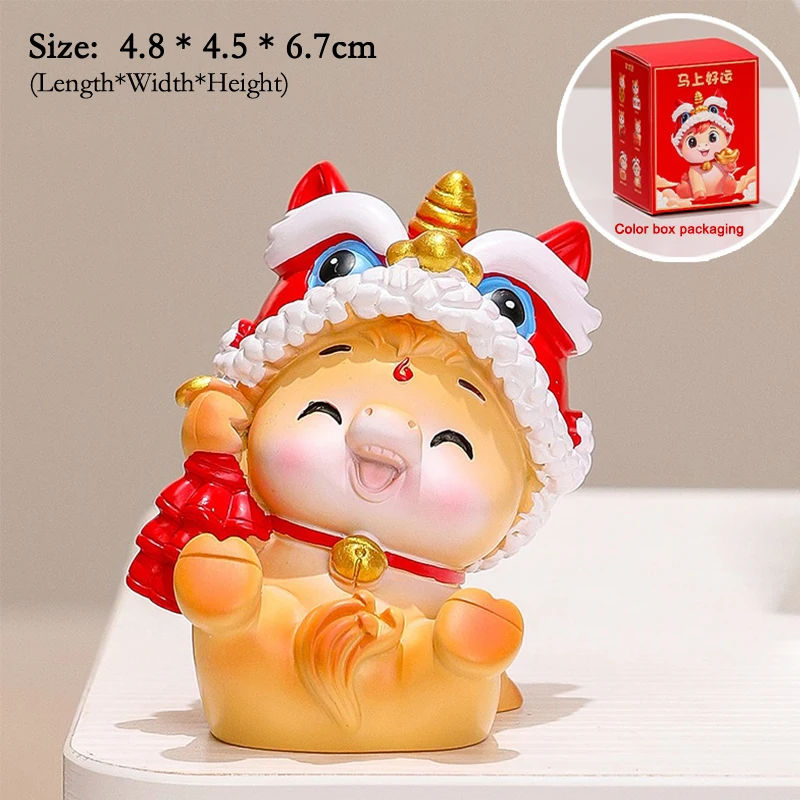 2026 سنة الحصان الجدول الديكور الساحرة المهر هدية محظوظ السنة الجديدة وديكور سيارة لطيف Craft بها بنفسك الحرفية #5