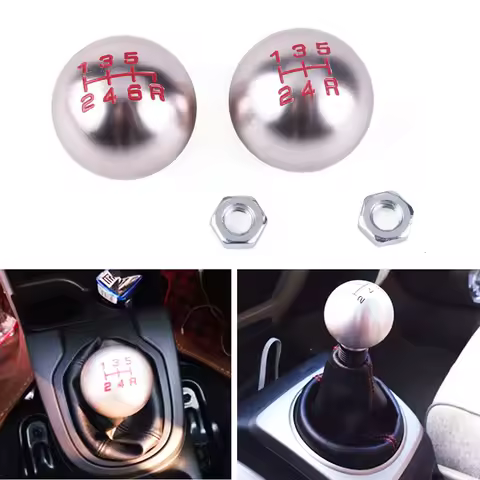 5 6 Speed Car Aluminum Ball Shape Gear Shift Knob Shifter Lever AT MT Fit For Honda Civic City FD2 FN2 EP3 TYPE R DC2 DC5