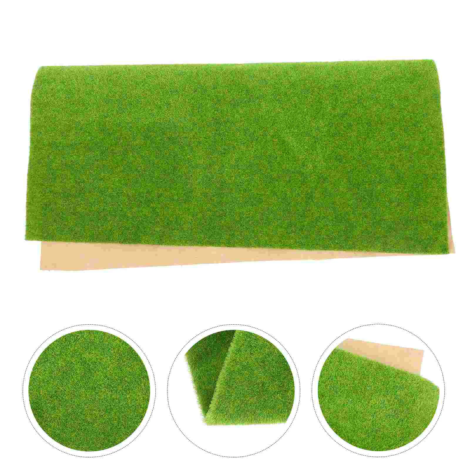 

Model Turf Construction Grass Pot Toy House Paper Artificial Fake Lawn Adorn Plastic for Sand Table