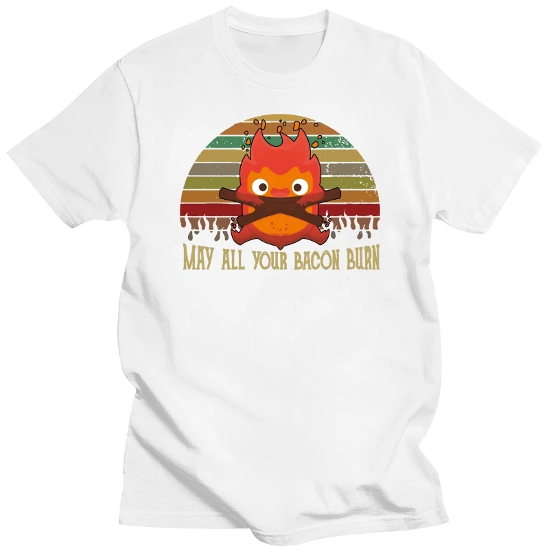 Винтажная Мужская футболка с рисунком бекона, футболка из хлопка для улицы