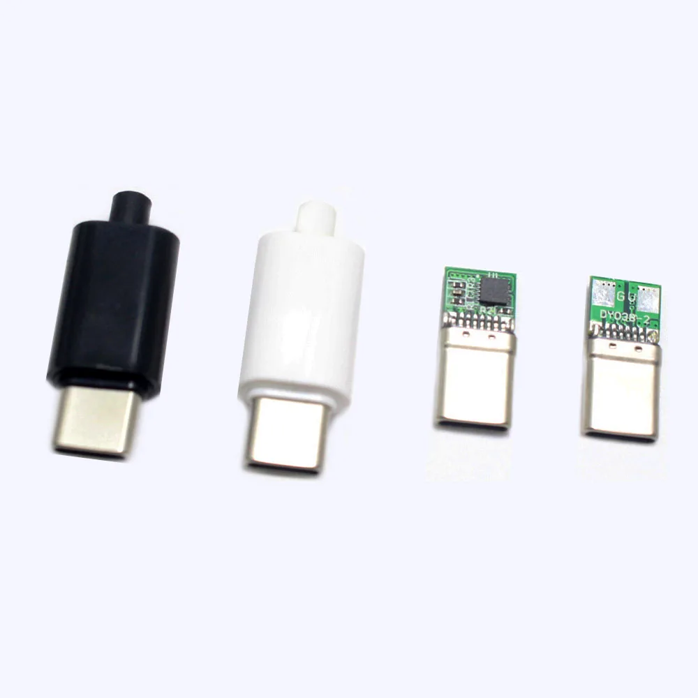 5A PD/QC Decoy Board Fast Charge 5V 9V 12V 15V 20V module PD 2 3.0 DC trigger cable USB Type-C male plug QC4 charge connector