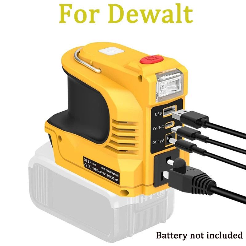 

Для Dewalt 18 В 20 В литиевая батарея 180 Вт открытый инверторный генератор постоянного тока 20 В переменного тока 110 В/220 В портативный инвертор электростанции