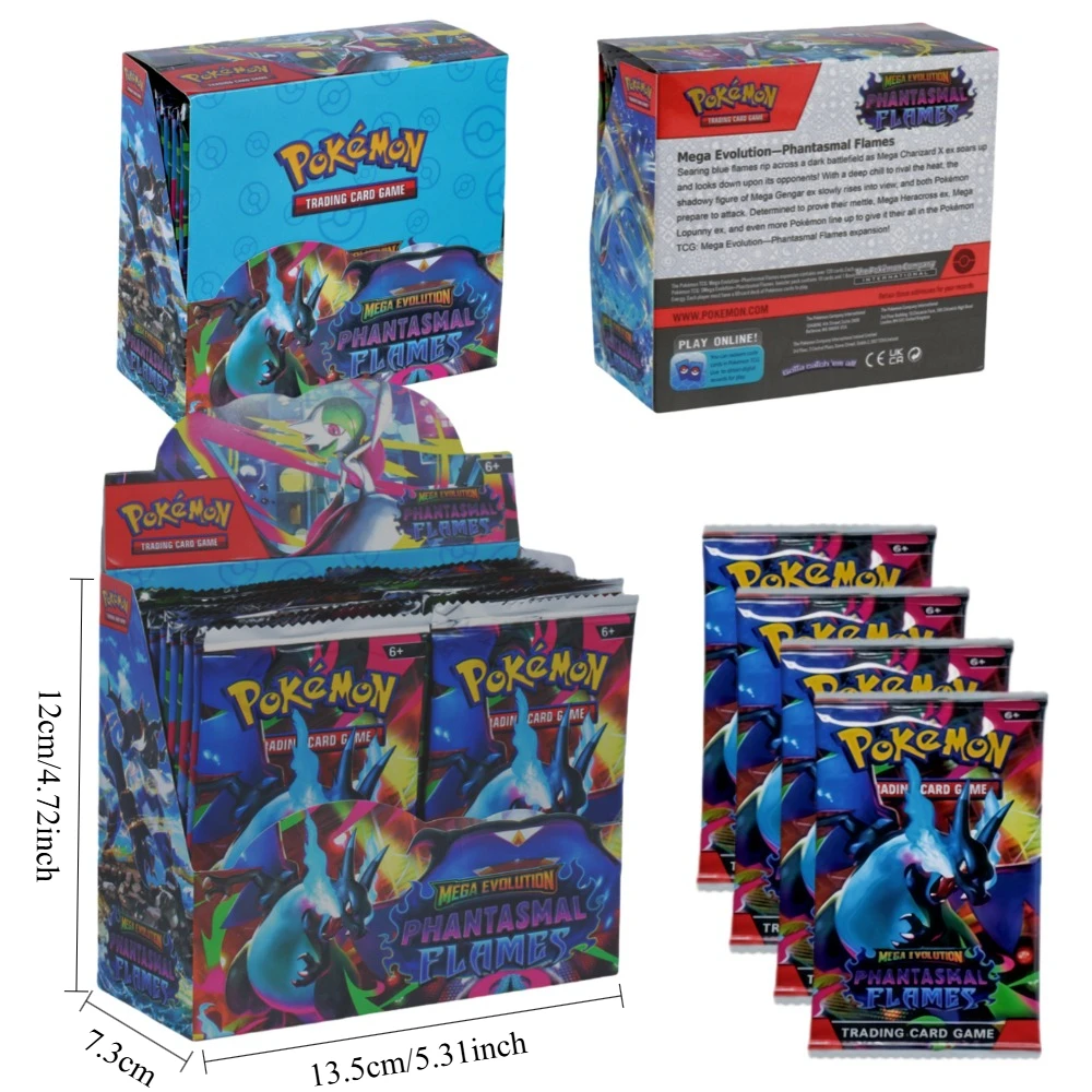 

MEGA EVOLUTION SCARLET & RAOLE 360 шт./компл. карта Pokemon 151 призматические вращения черный болт английский усилитель карта боевой передачи