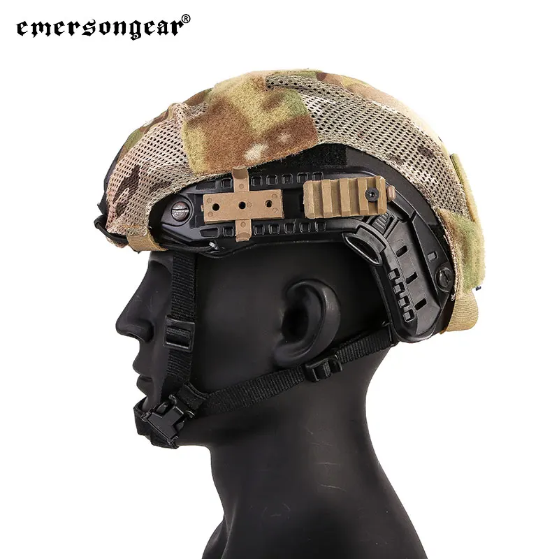 Emersongear FAST Helmet Plastic Mount Set Tactical Helmet Attachment Rail Bracket Cycling Airsoft Hiking Hunting Combat Nylon