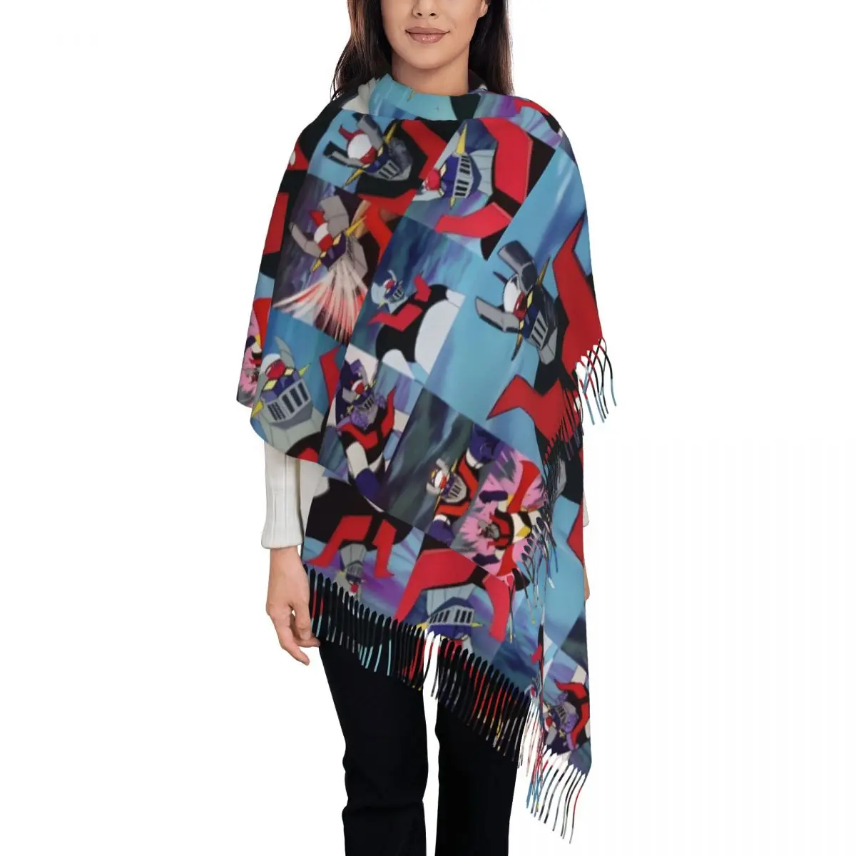 goldorak-grendizer-goldrake-ufo-robo-borla-cachecol-feminino-macio-anime-manga-guerreiro-mecanico-xales-envolve-cachecois-de-inverno-feminino