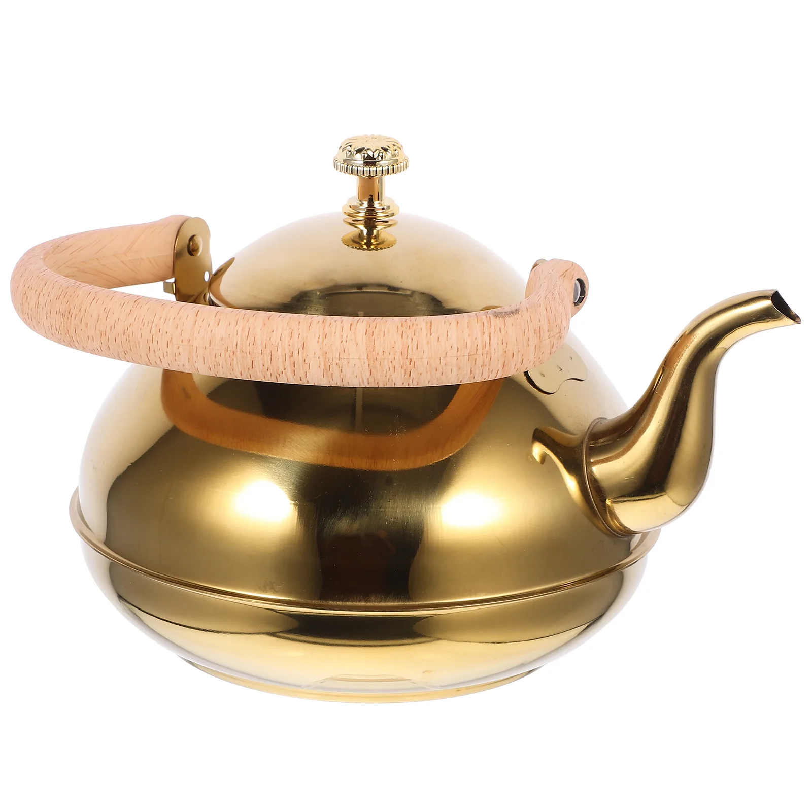 

Электрический чайник с деревянной ручкой, 1 шт., большой емкости, чайник из нержавеющей стали для дома, кухни, офиса, современный чайник