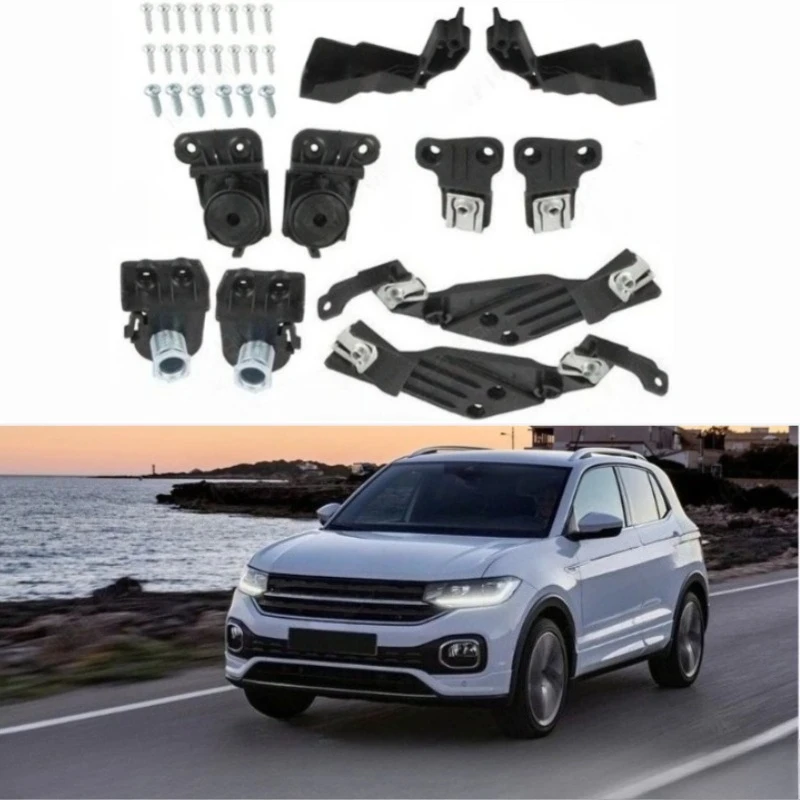 For VW T-cross 2019 2020 2021 2022 2023 2024 2GM998225 2GM998226 Car Front Bumper Headlight Bracket HeadLamp Repair Kit