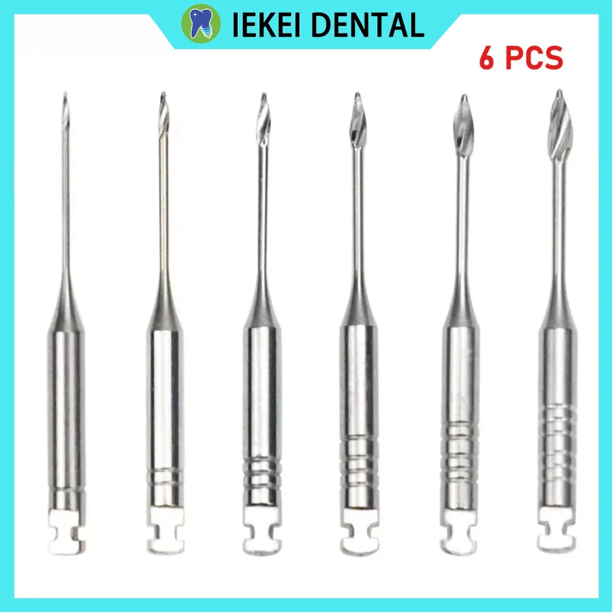 

6pcs/pack Dental Endodontic Gates Drill Glidden Rotary 32mm Motor Use Stainless Steel Endo Files #1-6