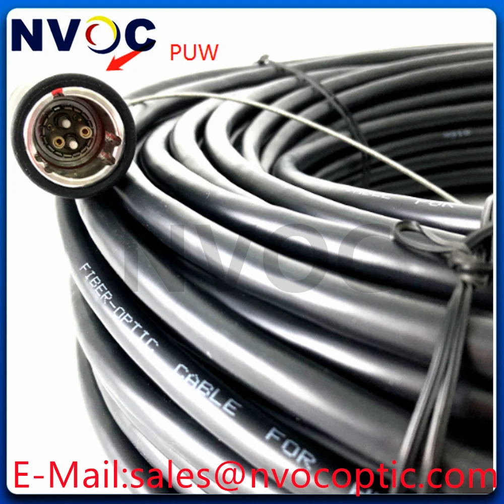 3K.93C SMPTE 100M Fiber Optic Patch Cord PVC/TPU Cable,HDTV Camera Hybrid Electrical-Fibre Le Mo Self-Latching FUW-PUW Connector
