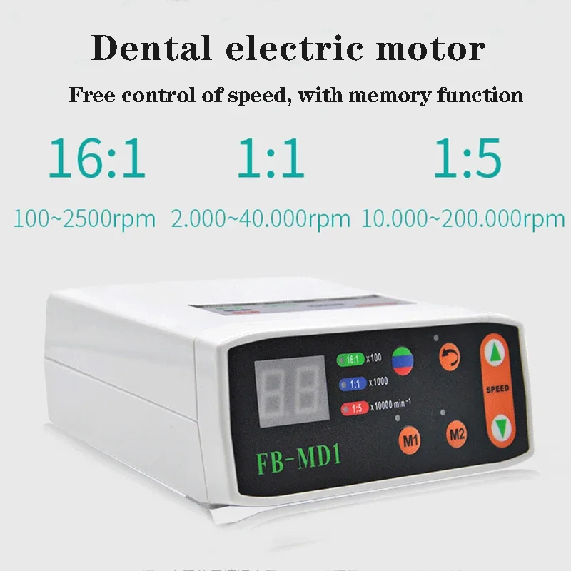 Den tal Electric Micro motor Fiber Optic 1:1 1:5 16:1 handpiece Den tal LED Brushless Mini micromotor