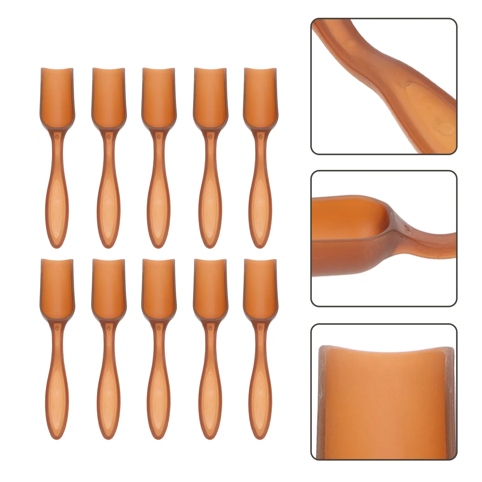 10Pcs Sturdy Garden Scoop Multi-Functional Lightweight Portable Design for Soil Digging Planting Gardening Tools