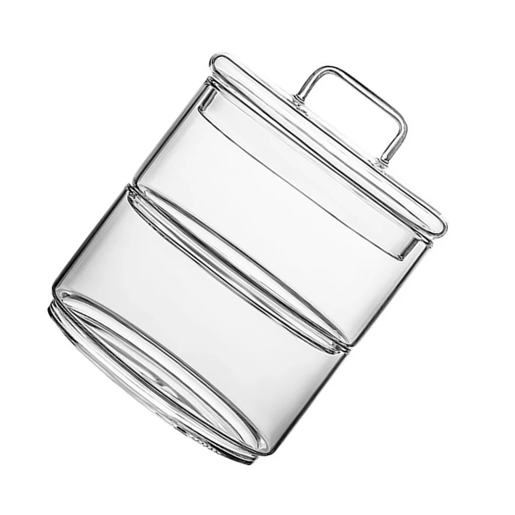 

2Pcs Glass Bowls for Salad Fruit Snack Premium Clear Food Storage Containers Smooth Rim Household Tableware for Banquets