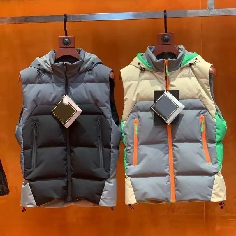 

Men's down trend new vest autumn and winter thickened warm jacket trendy men