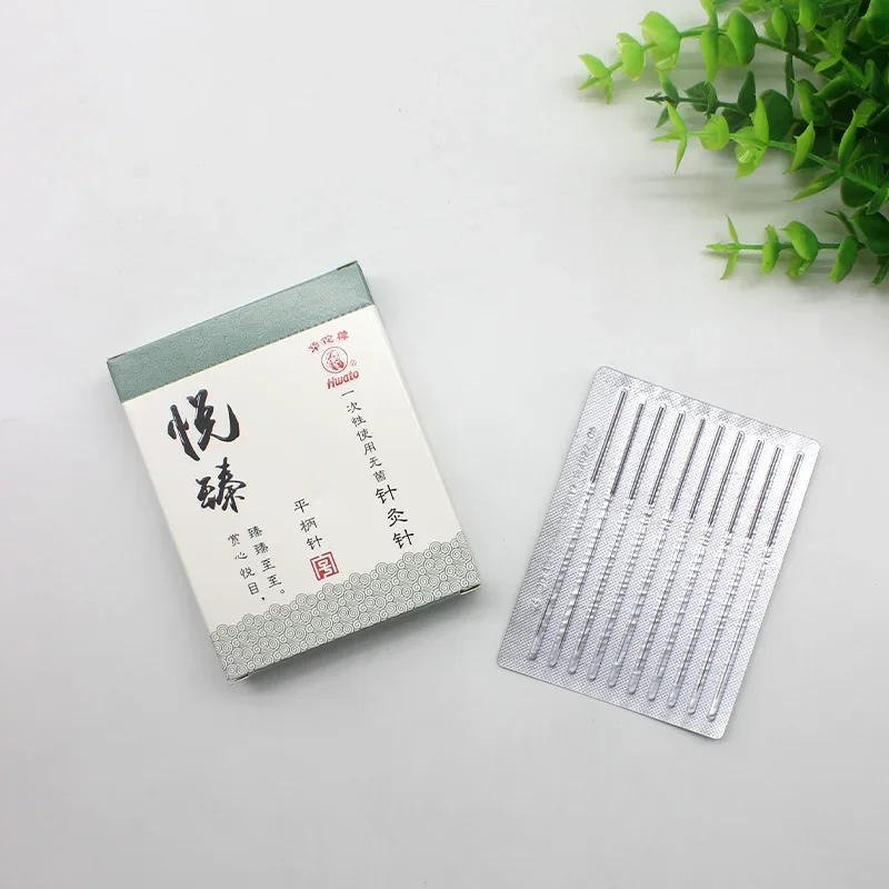 High Quality Acupuncture needle 100pcs/pack hwato silver handle disposable beauty massage needles 0.18/0.25/0.30/0.35mm
