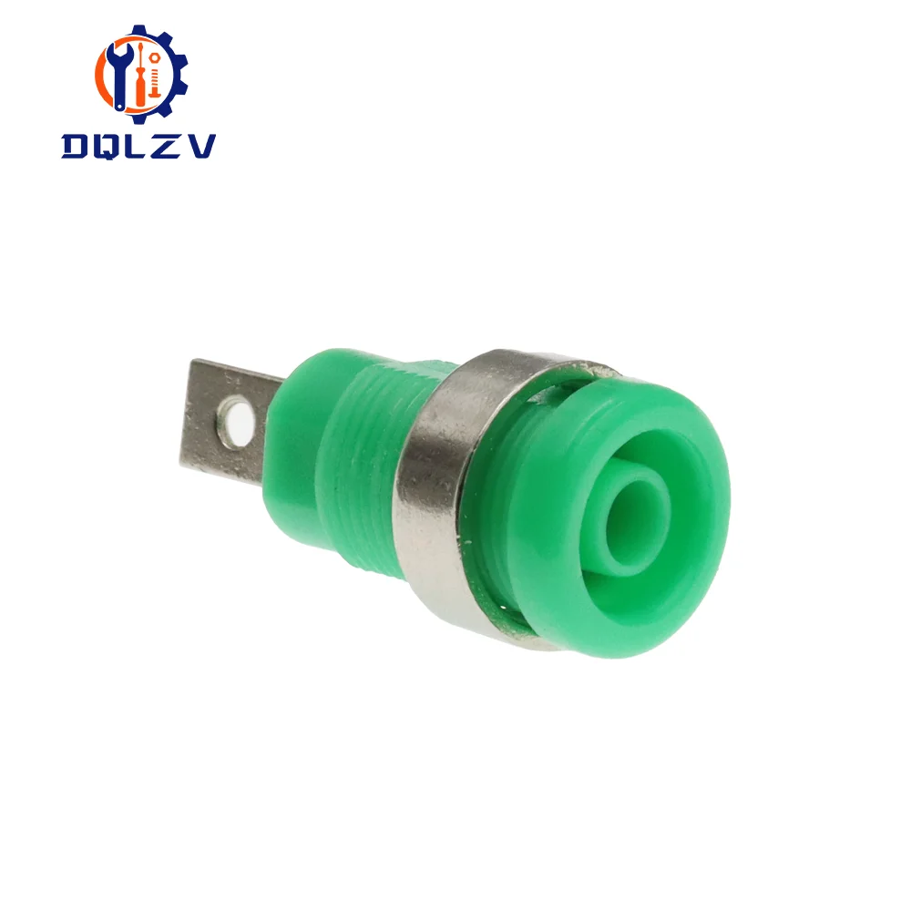 Isolierte Sicherheit 32A 4 MM Bananenklemme 6 Farben Buchse Panel Mount Buchse Binding Post Draht Stecker