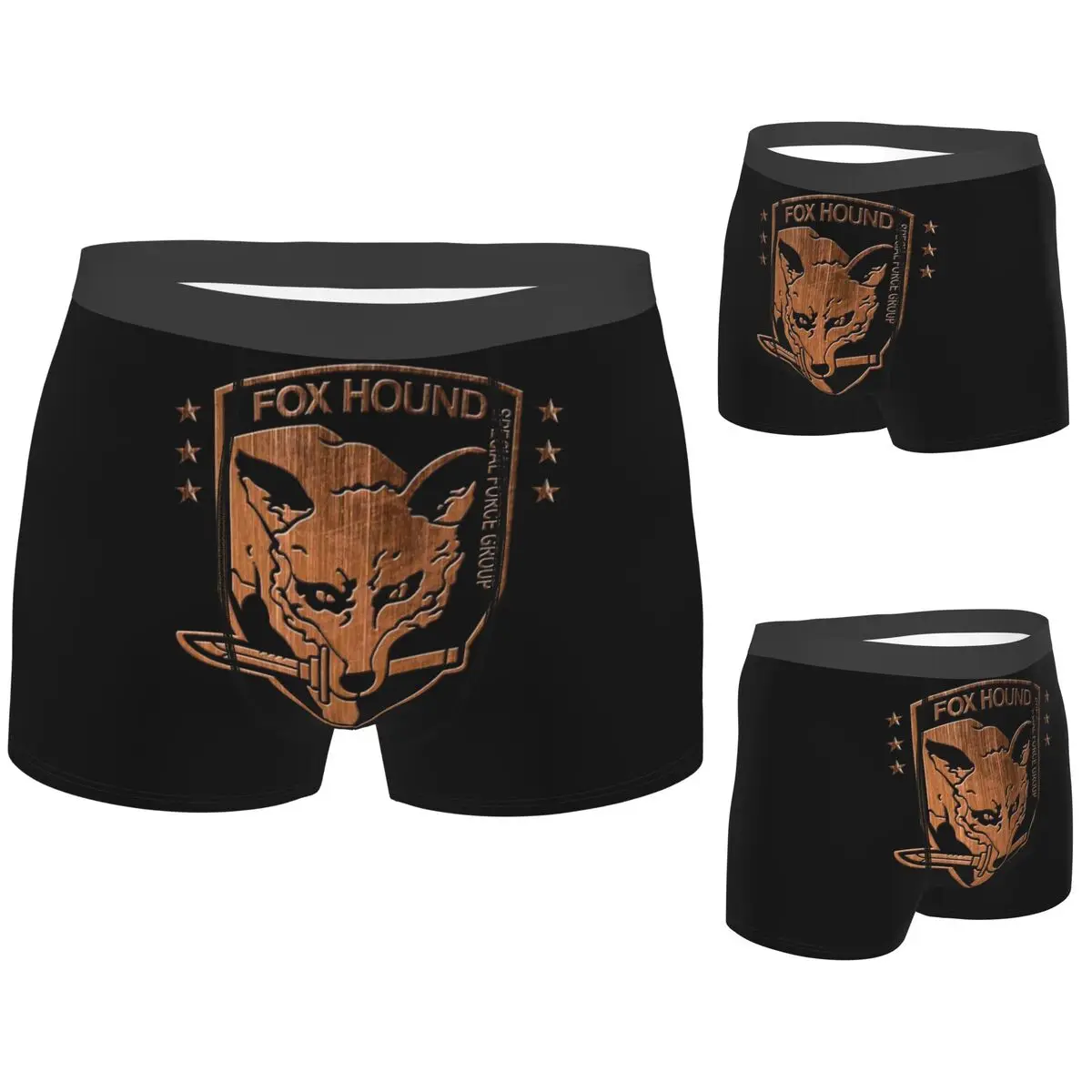 

Boxer Underpants Shorts Foxhound Special Forces Group Metal Gear Solid Panties Men Soft Underwear for Homme Man Boyfriend Gift