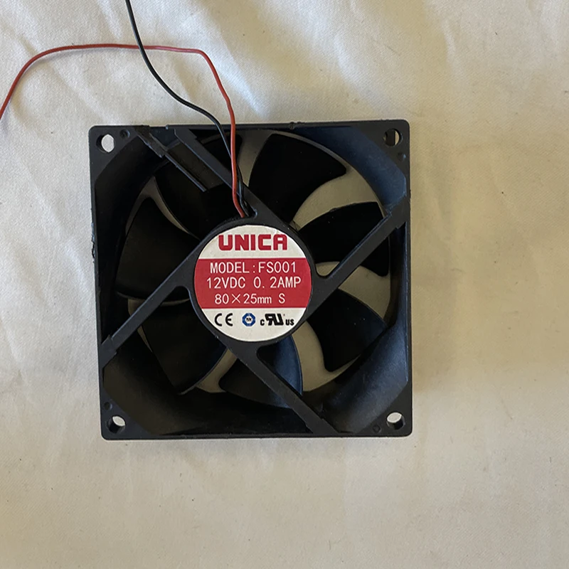 80*80*25  8025 fan  2900 rpm 0.5a    2pins   cooling  fan