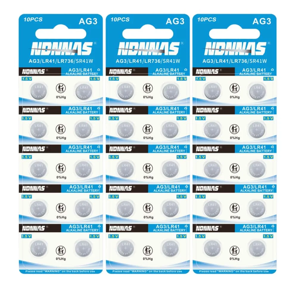 2-100Pcs LR41 AG3 392 1.5V Button Coin Cell Batteries 384 192 Advanced Alkaline Battery for watches,calculators,Apple TV Remotes