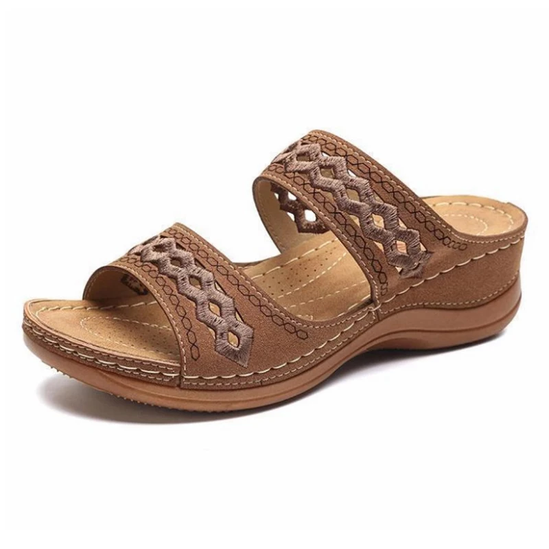 sandals women 2021 Summer Women Shoes Wedges Sandals Platform Casual  Roman Women\'s Sandals Beach Shoes Soft Female Shoes Woman