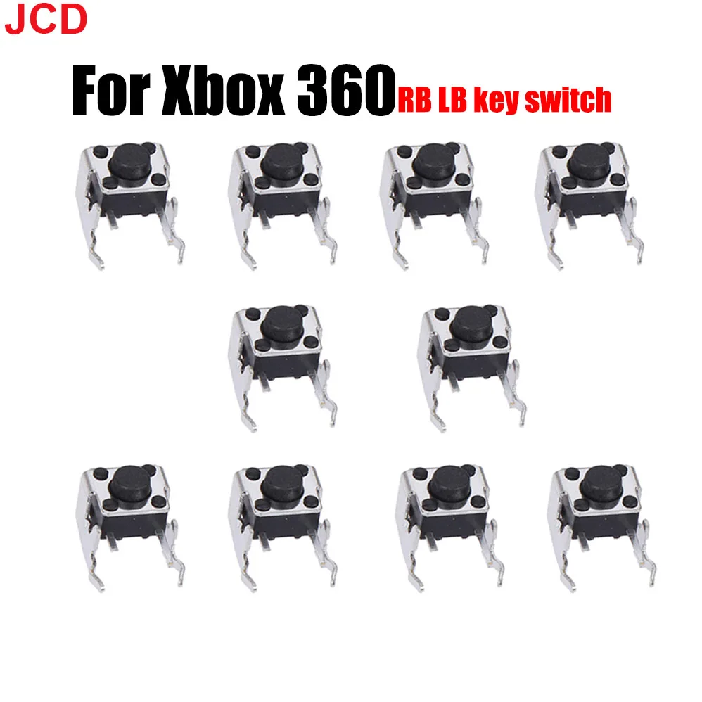 

D Hot sale 10Pcs Replacement Repair Parts LB RB Switch Bumper Joystick Button for Xbox 360 Controller