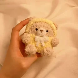 Cute Plush Bear Drop Proof Wireless Bluetooth Headset Soft Case Suitable for Airpods1/2/3/4/pro Fashion Earphone Accessories