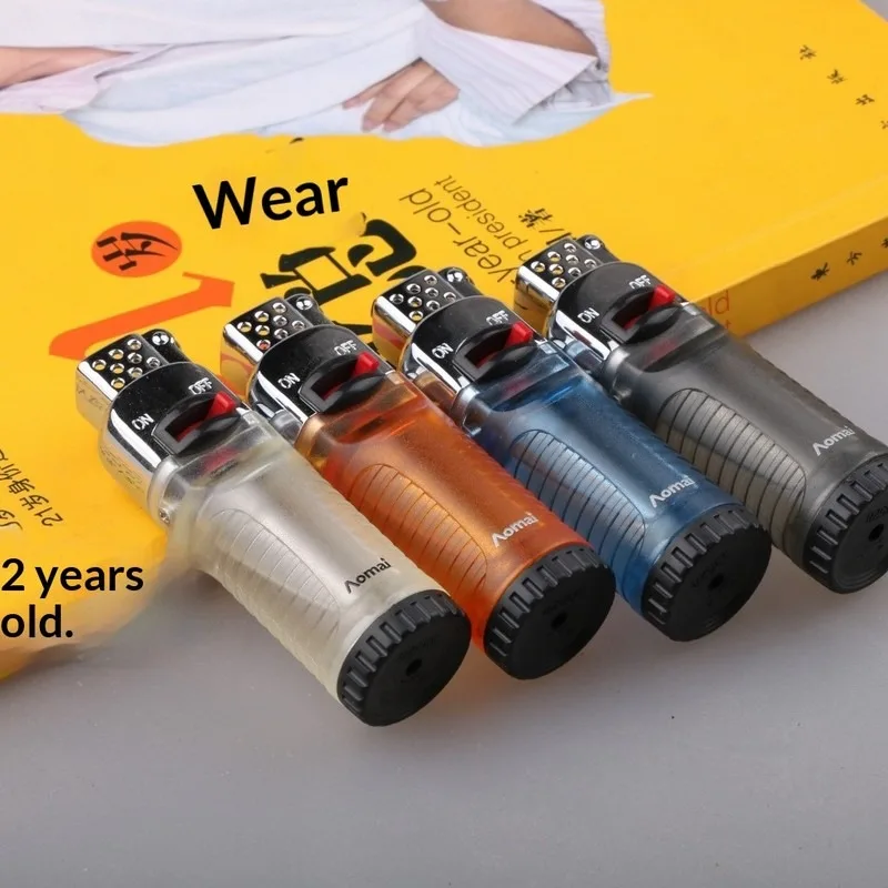 Grinding Wheel Lighter, Transparent Soft Floating Fire Flame Lighter, Novelty Magic Creative Lighter, Unique Gift for Men