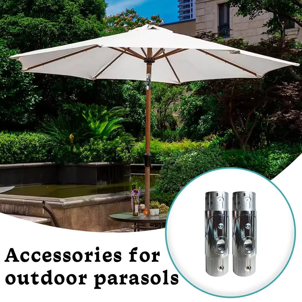 Accessories For Outdoor Parasols 3.59*13.9cm Metal Umbrella Pole Steering Replacement Parts For Terrace Umbrellas A3X9