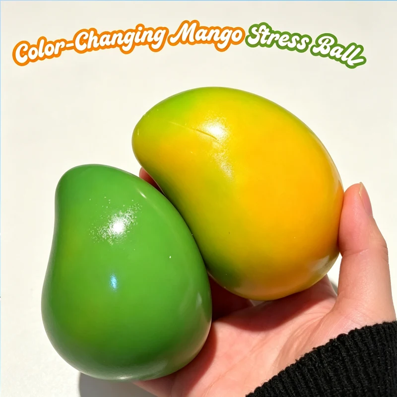 Mango Crunch Squishy Fidget Toy with Temperature Change