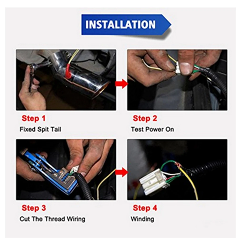 bent Exhaust Muffler Tip Pipe with LED Light Universal Vehicles Bolt-on to Car Modified Single Outlet Tail