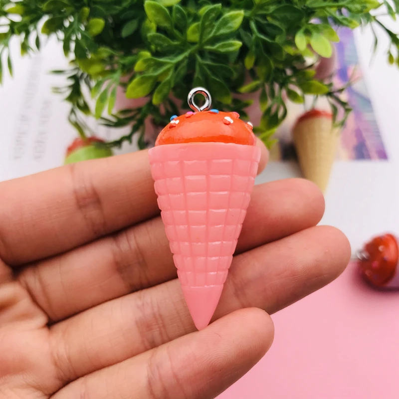 10pcs Hot Selling Resin Cute Miniature 3D Popsicle Charm for Keychain, Earring, Scrapbooking, DIY Making, Necklace