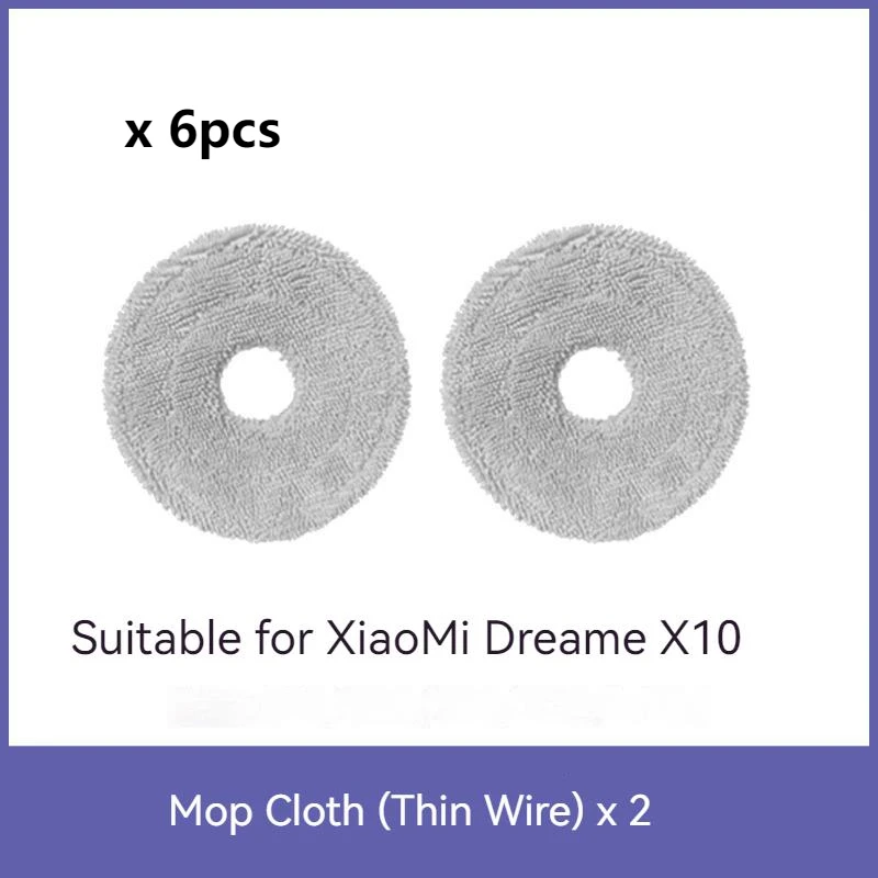 استبدال قطع الغيار ل شاومي دريمي X10 روبوت فراغ فرشاة الرئيسية الجانب فرشاة هيبا تصفية ممسحة منصات