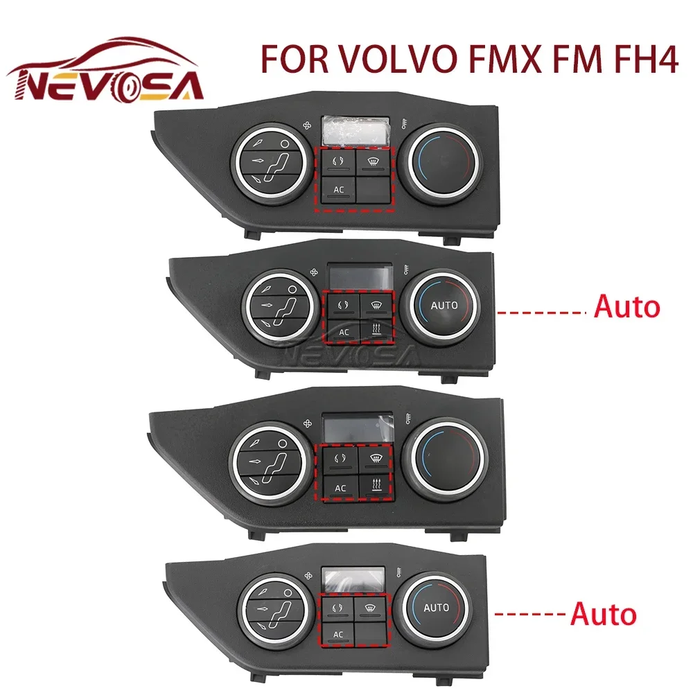 Calentador A/C para VOLVO FMX FM 420 FH4 EURO 6, interruptor de cabina de camión, Panel de Control de aire acondicionado 22130711 22130720 22130723 22130726