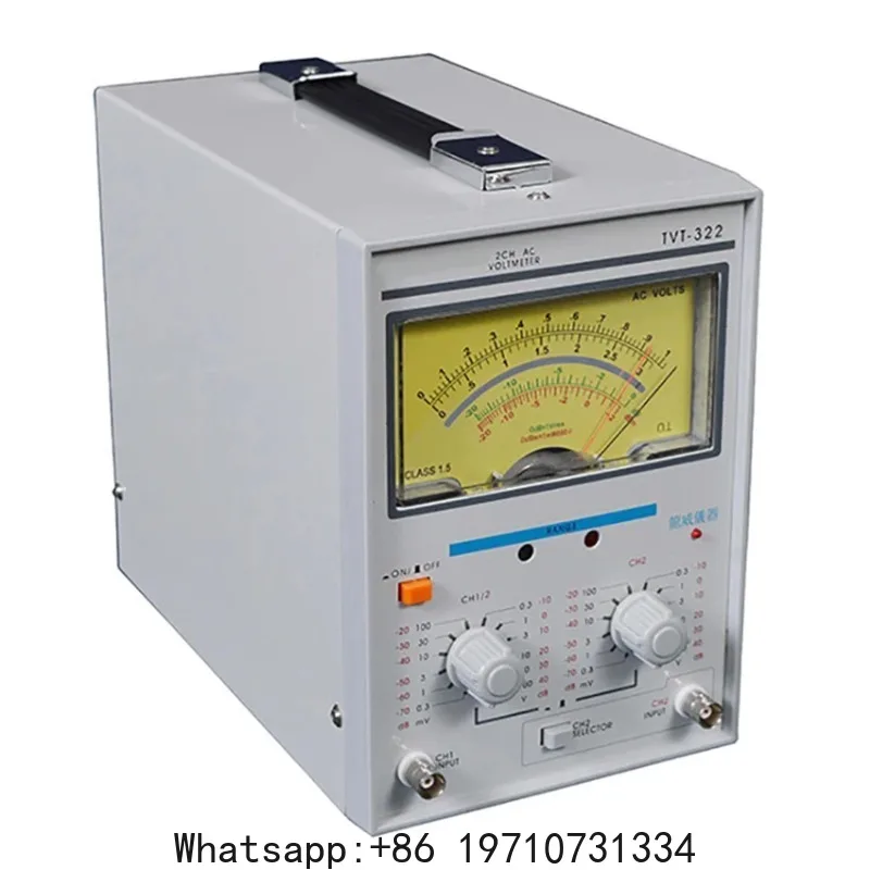 

TVT-322 Dual Channel Milivoltmeter Double Needle Millivoltmeter New Design High Quality Pointer Voltage Measuring Instruments