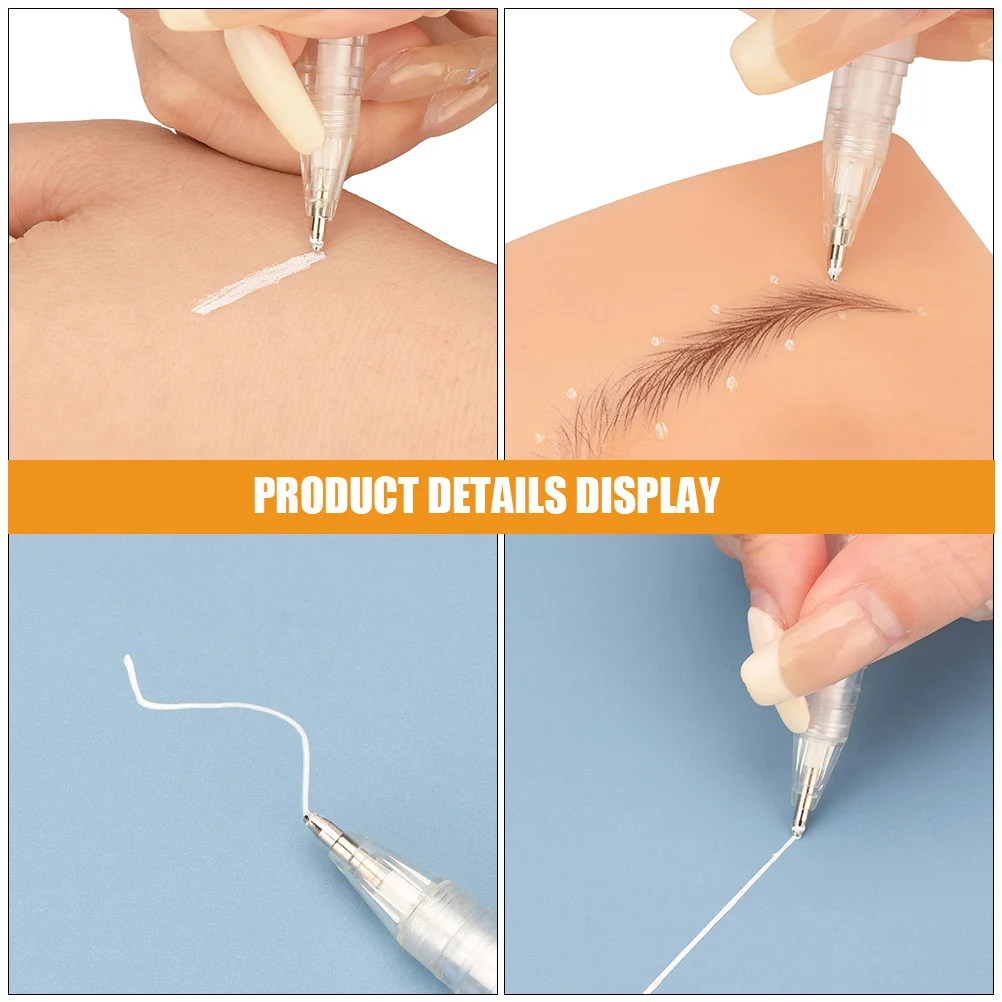 15 قطعة قلم تحديد الحاجب لتحديد المواقع الوشم صالون ماكياج رسم الخرائط أداة واضح قلم حبر لتقوم بها بنفسك علامة الجلد علامات