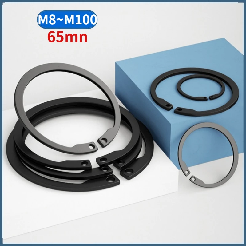 M8-M100 Black 65 Manganese Steel M1408/AV Inverted External Retaining Rings for Shaft Reverse External Circlips
