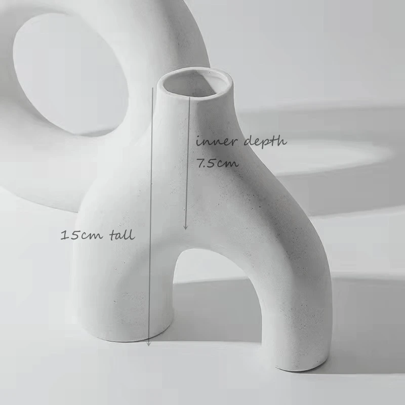 Unique Arch Vase Mold for Making Concrete, Cement, Plaster, Resin, Jesmonite Twisted, U Form Planter, Flower Pot