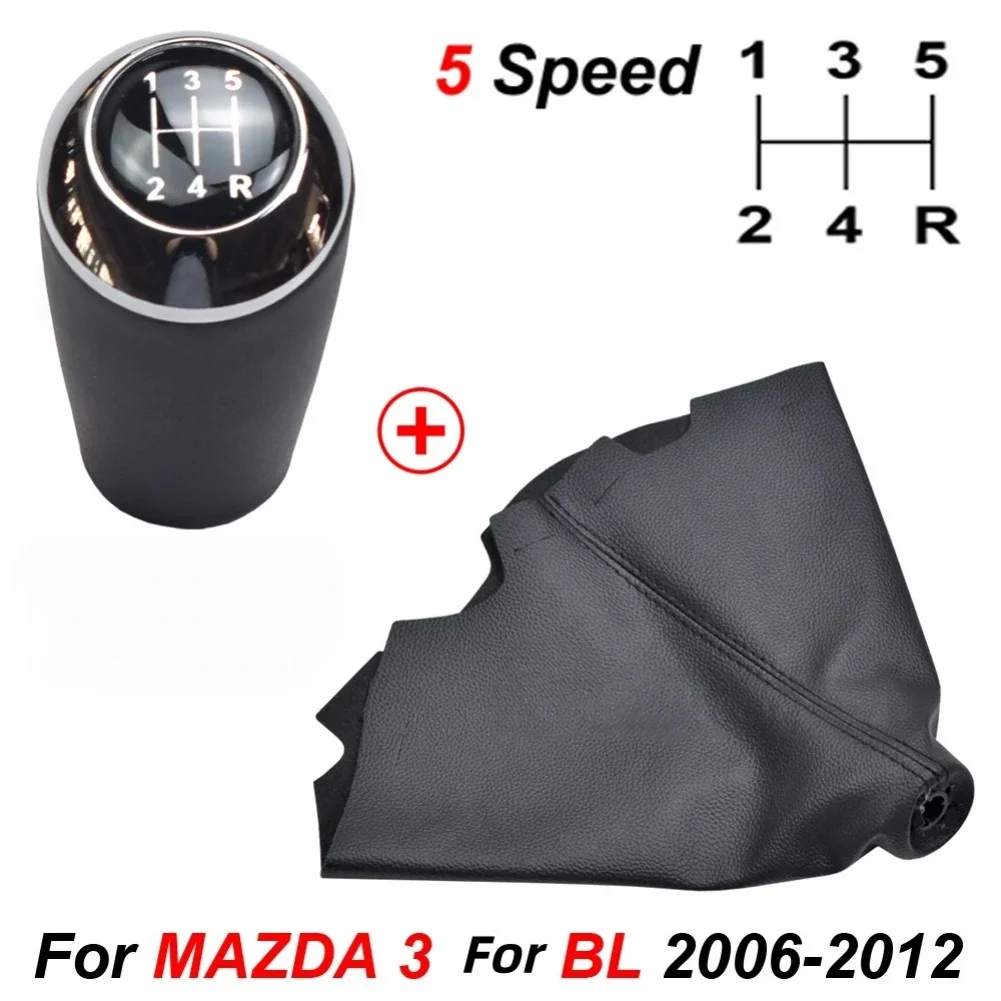 For Daily Driving Black-silver Gear Shift Knob Gear Shift Knob Leather Gaitor Grade Plastic Build Rust Resistant