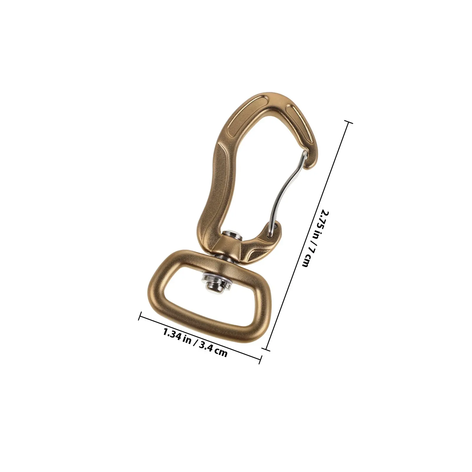 Heavy-Duty 7075 Aluminum 360° Swivel Rotating Locking Carabiner for Pet Leash, Tent & Canopy