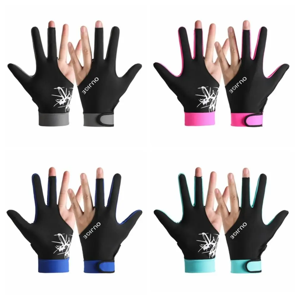 Polyester Fiber Billiards Gloves Wear-resistant Antiskid Billiards Accessories Mesh Surface Breathable Table Tennis Supplies