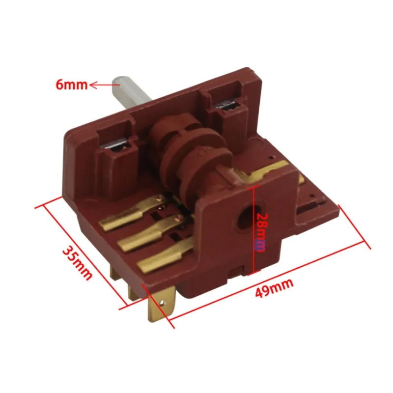 1 Unidad Interruptor de Posición de Engranajes para Olla de Fideos, Vaporera, Wok Grande y Estufa para Salteados, Interruptor de Control Ajustable