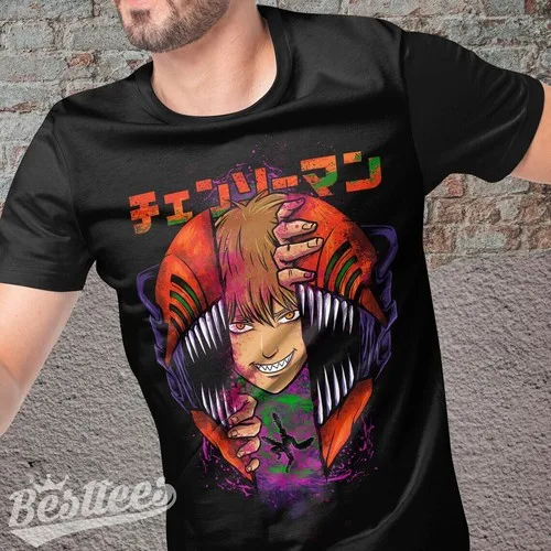 Japanese Anime Chainsaw Man Pochita T-Shirt