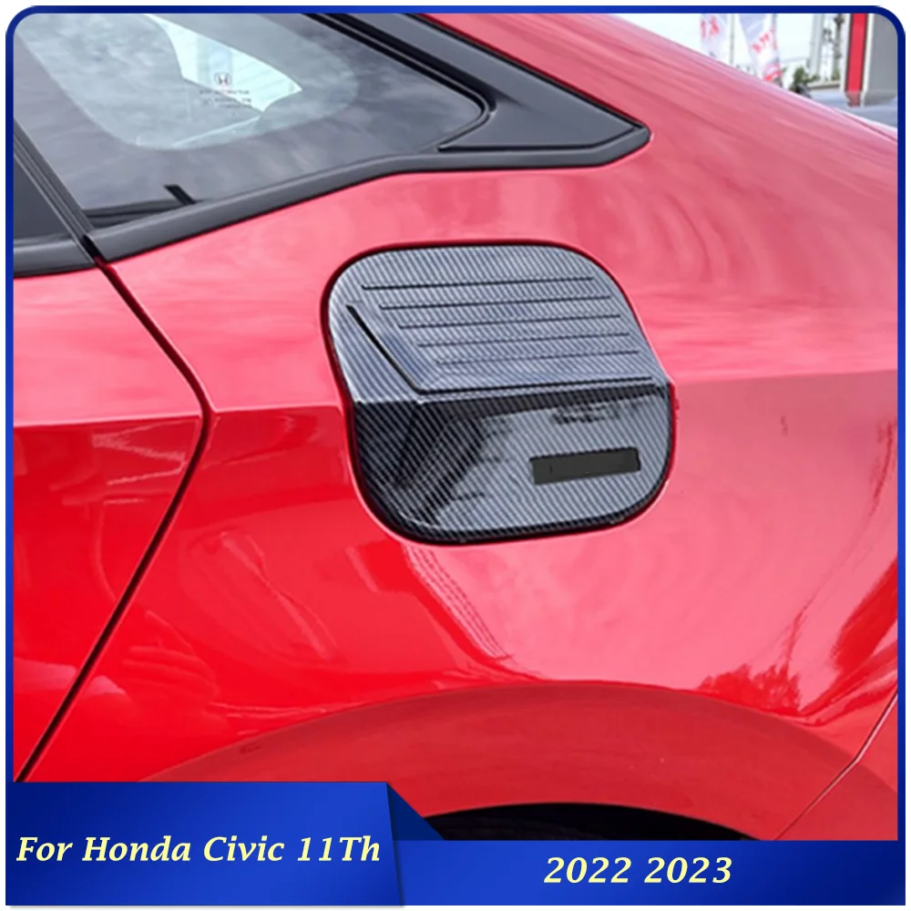 Car Accessories For Honda Civic 11Th 2022 2023 Exterior Fuel Tank Cap Cover Trims Frame Sticker