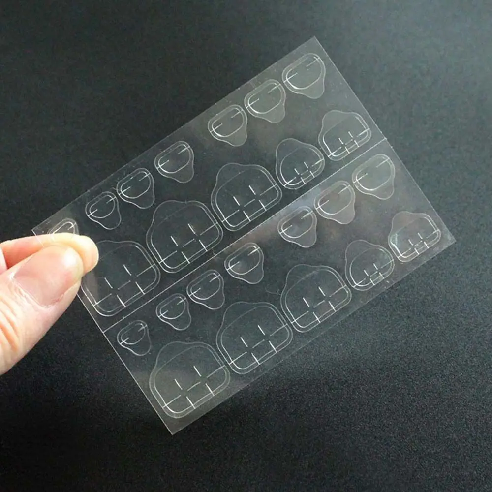

Transparent Toes Nail Art For Press On Nails Fake Nail Tips False Nail Stickers Double-Sided Tapes Toenails Jelly Tape
