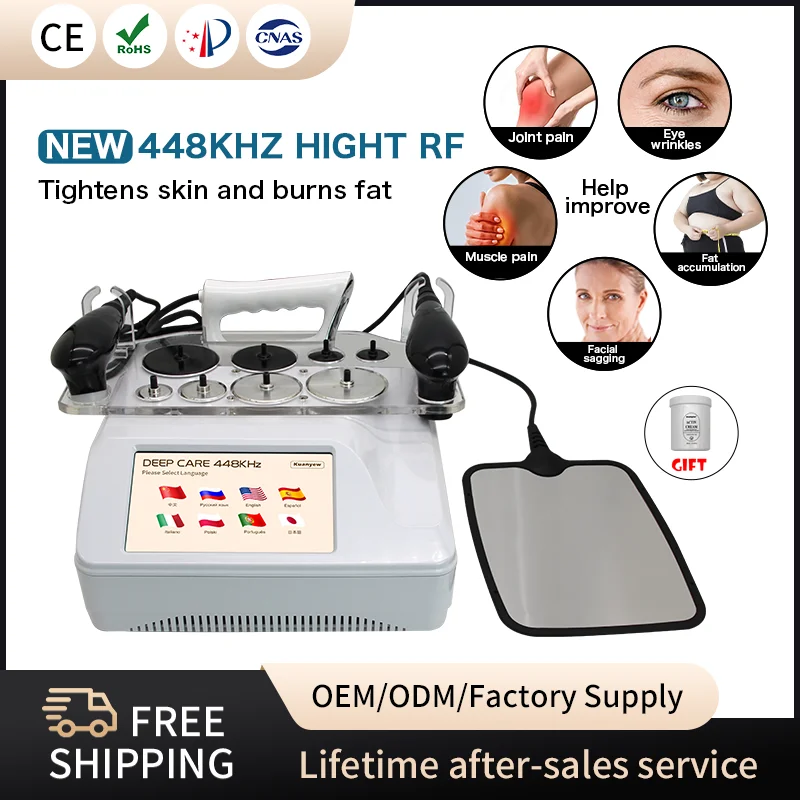 

INDIBA Portable 448k RET CET Therapy Relieves Pain Tightens Skin Care Lose Weight Body massager Shaping Home Beauty Machine