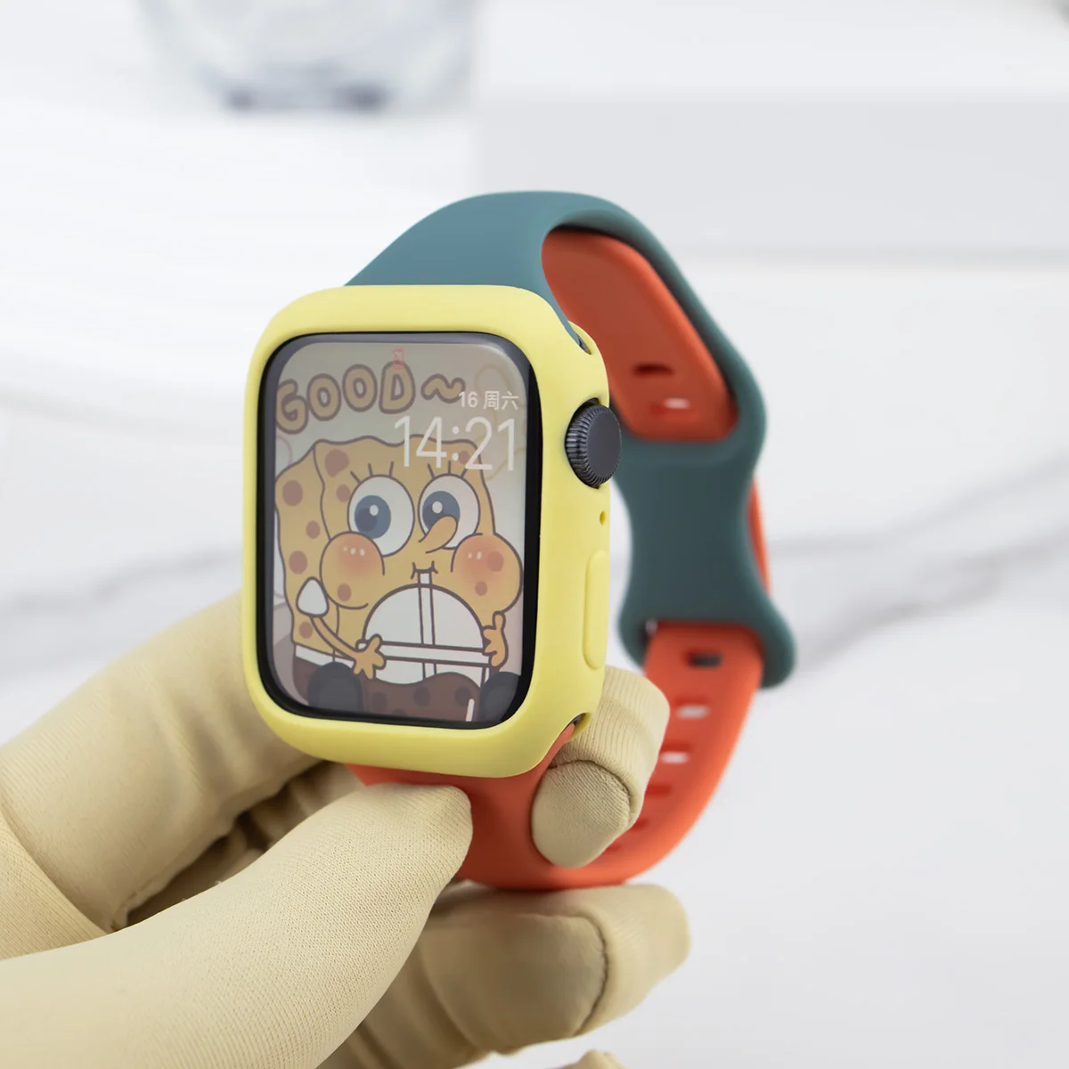 حلقة سيليكون ناعمة لساعة أبل 40/44 مللي متر 41/45 مللي متر 49Ultra 3 حافظة بحزام مطاطي رفيع لساعة Iwatch 987654SE321 38/42 مللي متر Correa #2