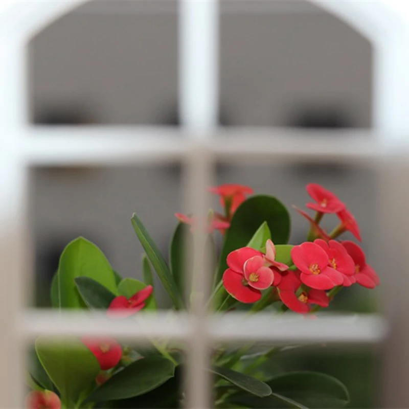 1/12 Dollhouse Miniature 6-Pane Windows Model Doll House Handcrafted Furniture Model DIY Decor Accessories