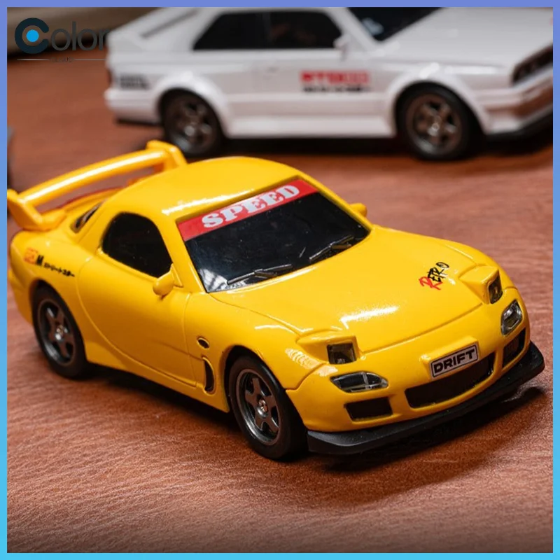 

Whoosh 1:43 Mini High Speed Drift 4wd Led Racing Car For Mazda Rx7 Subaru Kids Remote Control Car Model Toy Ges