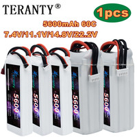 TERANTY 5600MAH 60C 2S 3S 4S 6S Lipo Battery For RC Helicopter Aircraft Quadcopter Cars Airplane 7.4V 11.1V 14.8V 22.2V Battery